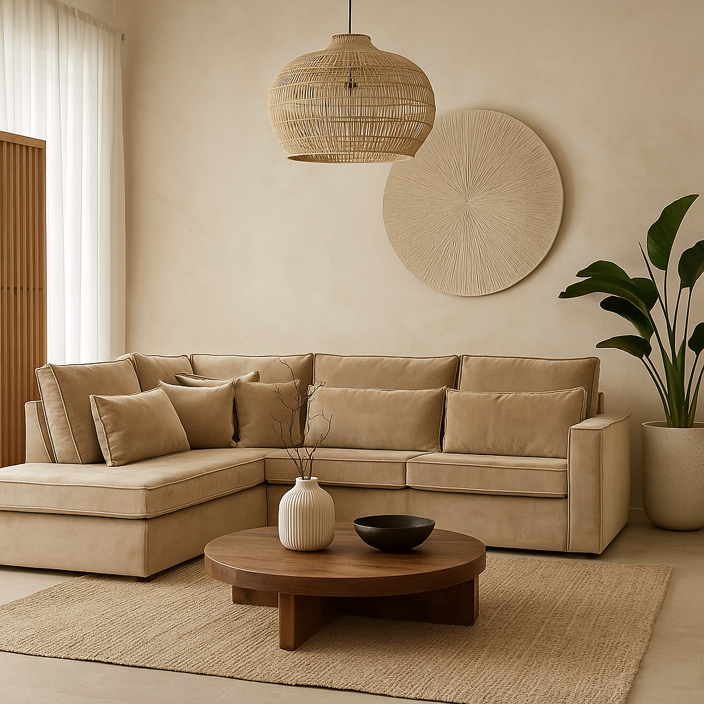 hoekbank japandi interieur