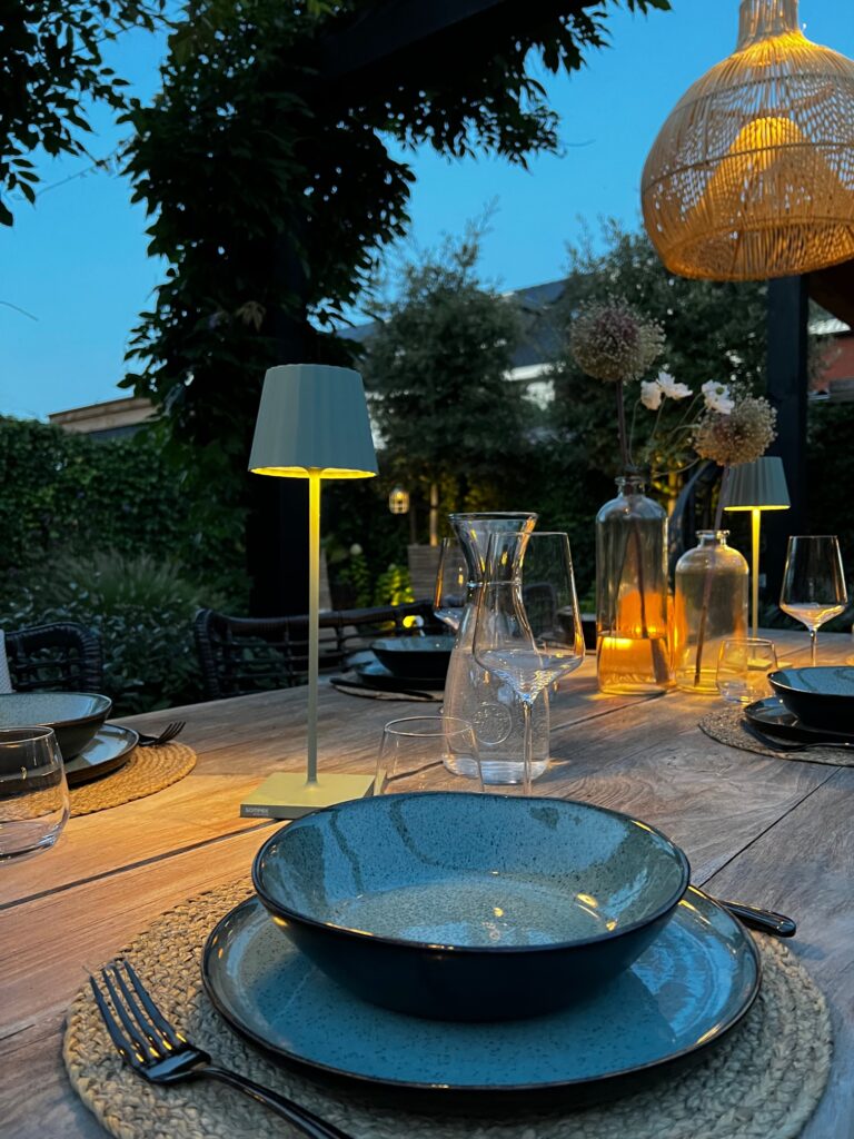 oplaadbare tafellamp voor je tuin