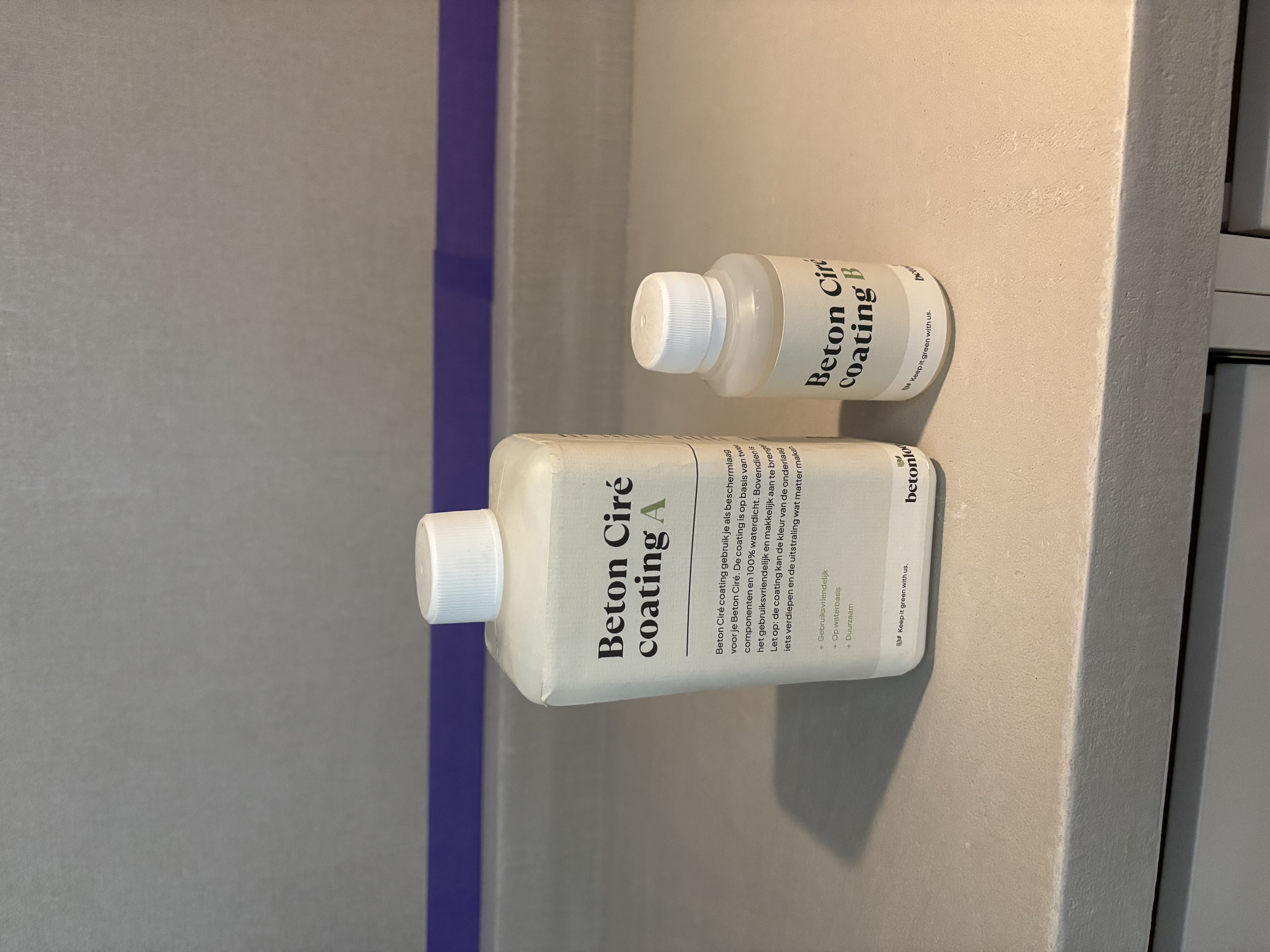DIY trapkast zelf maken beton cire coating