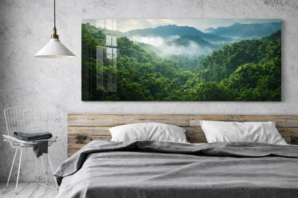 Foto op plexiglas in slaapkamer