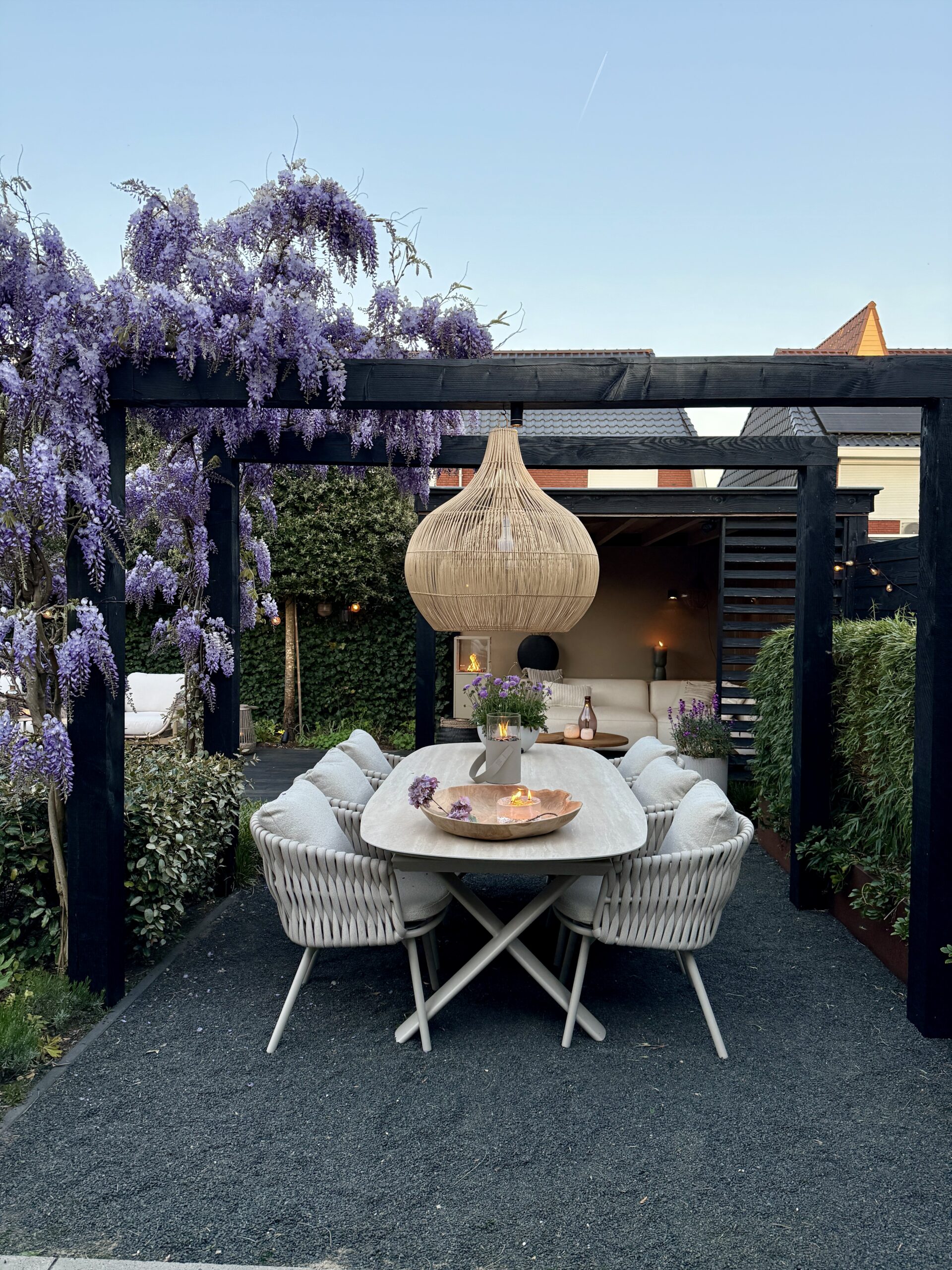 sfeervolle tuin voor tuinfeestje