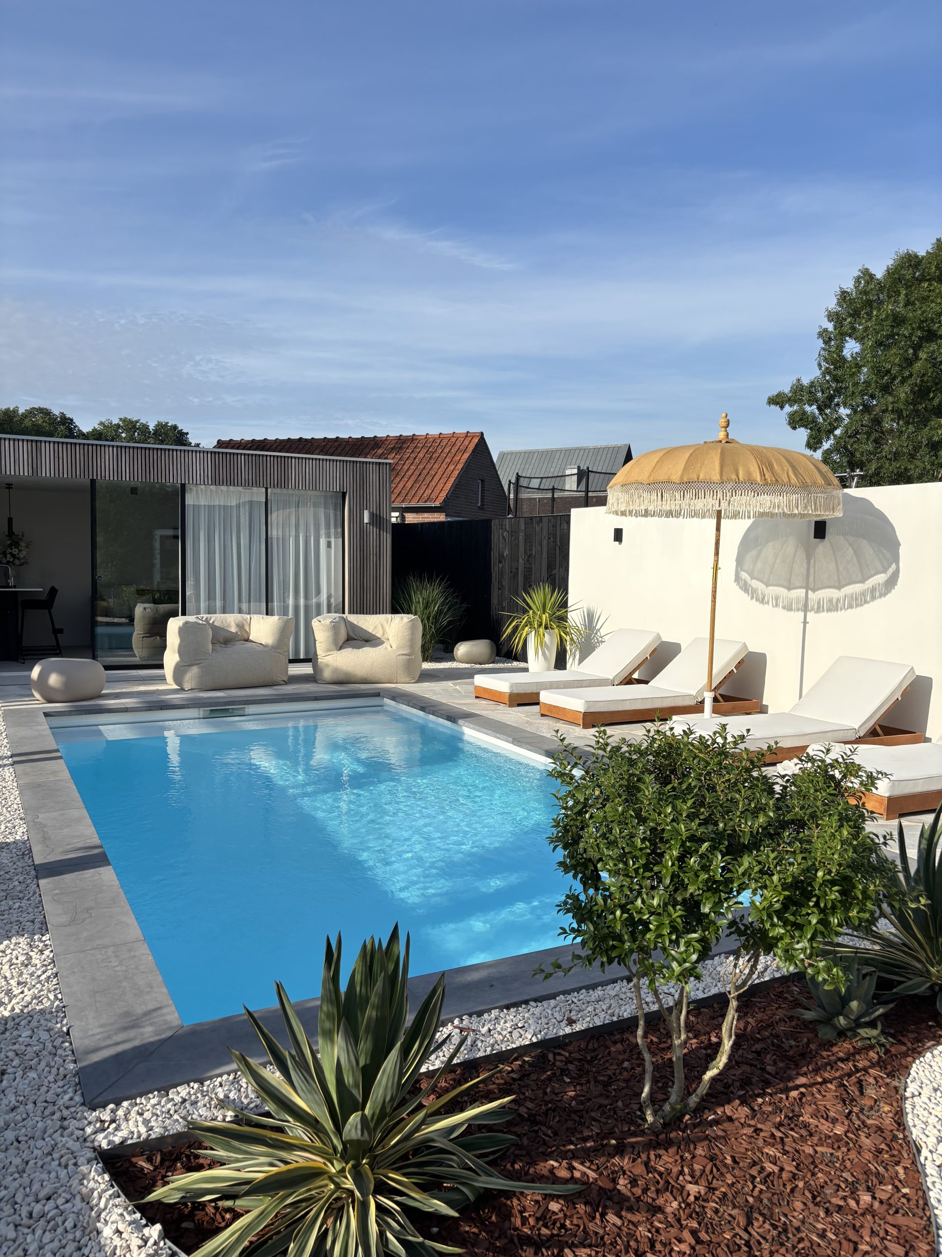 verkoeling tuin zwembad